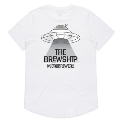 Women's Brewship Logo Tee (white) - Womens Drop Tee Thumbnail
