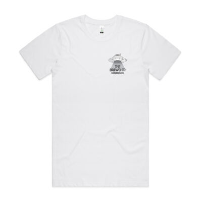 Unisex Brewship logo tee (white) - Unisex Organic Tee Thumbnail